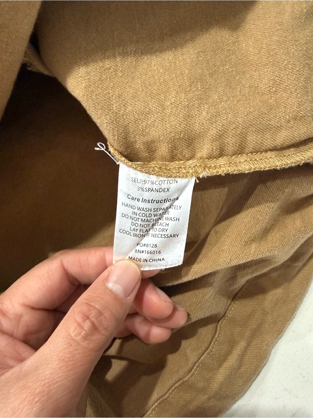 12th Tribe Tan Utility Zip-Front Women's Oversized Jacket. Size XS - Picture 10 of 10
